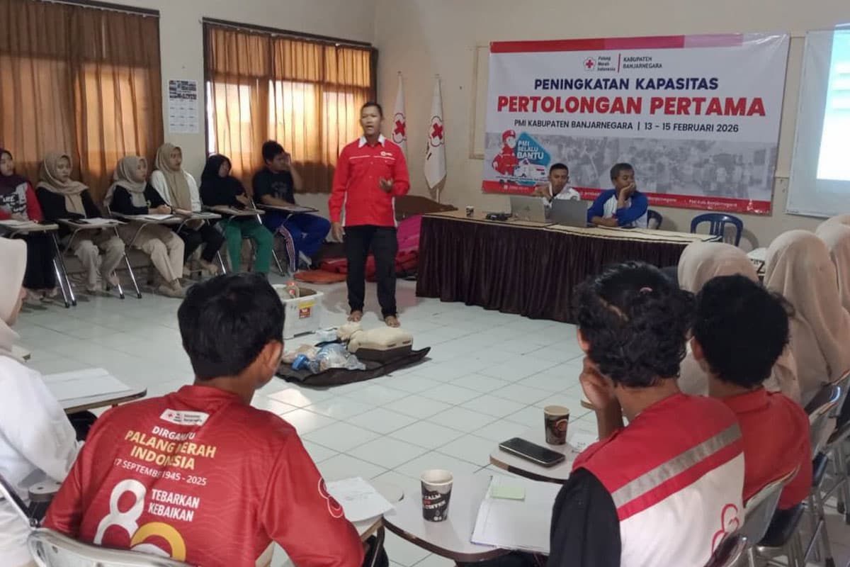 40 Relawan Ikuti Peningkatan Kapasitas Pertolongan Pertama PMI Banjarnegara